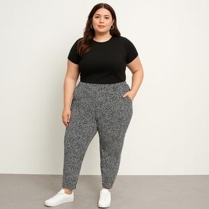 Torrid Black & White Printed Straight Leg Pants – 4X – NWT